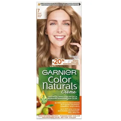 A box of Garnier Color Naturals hair dye with a model on the front.