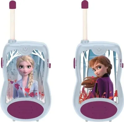 Immagine prodotto di Walkie-talkie, Frozen, portata 100 m, 2 canali, con clip da cintura