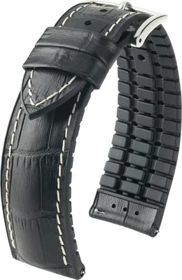 Produktbild von Hirsch Lederarmband George L Schwarz 22mm 0925128050-2-22