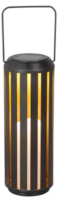Produktbild von Dehner Solar-Laterne Tilda, Gartenleuchte mit warmweißem Licht, Ø 11 cm, Höhe 30 cm, IP44, Metall / Kunststoff, schwarz