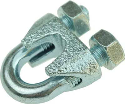 Produktbild von 10x Seilklemme Klemme Drahtseilklemme verzinkt 5 mm