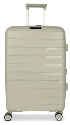 Image de Valise rigide PP16 à 4 roues, avec serrure TSA, idéale pour les voyages