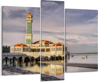 Produktbild von Bild auf Leinwand - Leinwandbild - Architektur asien gebäude kultur - 95x80cm - Wand Bild - Wanddeko - Leinwanddruck - Bilder - Kunstdruck - Wanddekoration - Leinwand bilder - Wandkunst - CB95x80-2119
