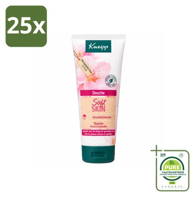 Imagen del producto de 25 unidades de gel de ducha nutritivo Kneipp con extracto de flor de almendro, formato de 75 ml, pack grande