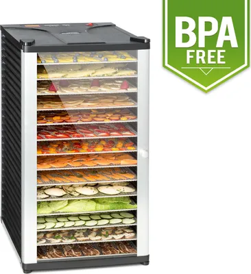 Image de Fruit Jerky 14 déshydrateur alimentaire 1000 W 30 à 70 °C 14 étagères minuterie affichage LCD