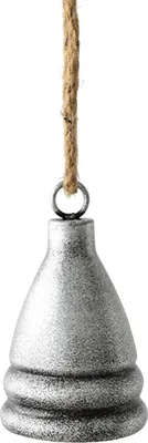 Produktbild von Weihnachtsglocken-Ornament, rustikales Eisen-Schellenglöckchen, Weihnachts-Hängedekoration für Weihnachtsbaum, Türdekoration