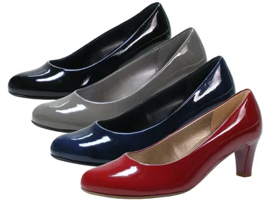 Produktbild von Gabor 95-300 Schuhe Damen Kaffir Lack Pumps Weite F, Schuhgröße:35.5, Farbe:Schwarz