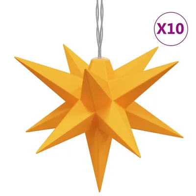 Produktbild von vidaXL LED-Weihnachtsstern mit 10 LEDs Gelb 10 cm