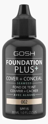 Image de Gosh, Foundation Plus+, Fond de teint, 002, SPF15, 30 ml