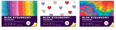Obrázok produktu pre Farebná podložka na kreslenie A3 10 listov 10 kusov mix