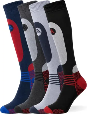 Productafbeelding van Thermo-skisokken dames en heren - Set van 4 - Ergonomische pasvorm