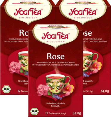 Produktbild von 3 xYOGI TEA Rose | 3 x 34g
