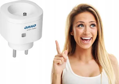 Image de Prise connectée pour maison intelligente - Blanche - Sans fil - Suivi de la consommation d'énergie - Compatible avec Alexa