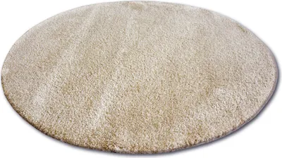 Obrázok produktu pre Okrúhly koberec SHAGGY MICRO karamelovo-béžový kruh DIAMETER 120 cm
