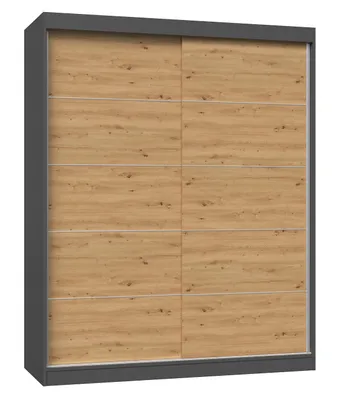 Zdjęcie produktu dla Szafa Iga 160/C ANTRACYT ARTISAN