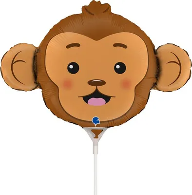 Image de Singe Ballon en plastique Singe animaux anniversaire 35cm