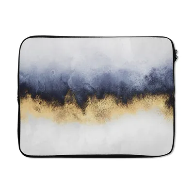Produktbild von MuchoWow® Laptop Hülle 15 Zoll Abstrakt - Gold - Luxus Laptoptasche - Laptoptasche - Sleeve - Rundum-Schutz