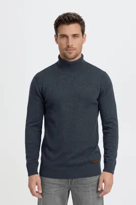 Produktbild von BLEND BHLatif Herren Rollkragenpullover Pullover Strickpullover mit Rollkragen Rippbündchen Baumwollmischung Regular fit, KI-generiertes Bild