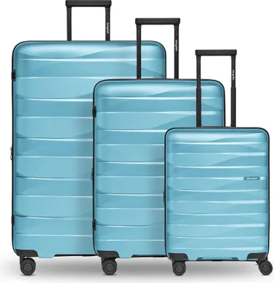 Zdjęcie produktu dla Bergpfeil Wózek podróżny 3-częściowy Glacier Blue Metallic jasnoniebieski 55cm