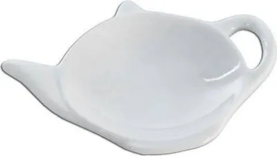 Produktbild von Orion | Untersetzer für Teebeutel - Weiß - 13x9x1,5cm - Porzellan - Spülmaschinenfest