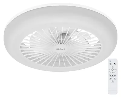 Produktbild von LED-Deckenventilator Osram Weiß, leise, mit Fernbedienung, Deckenlüfter