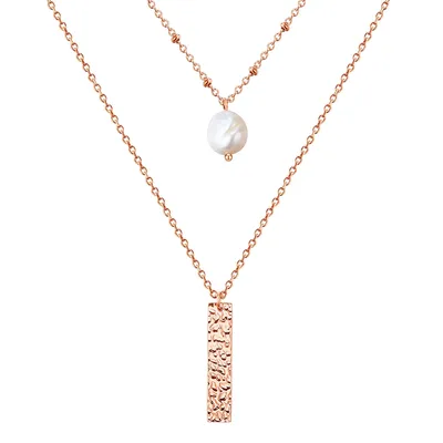 Produktbild von Valero Pearls Halskette Edelstahl Süßwasser-Zuchtperle 38,0/40,0 cm Basiskette + 5,0 cm Verläng 50100107