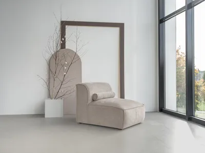 Produktbild von MIUFORM Flex Felix Modulares Ecksofa 1-SITZER - 96 x 76 cm - Dunkelbeige - Sofa Couch