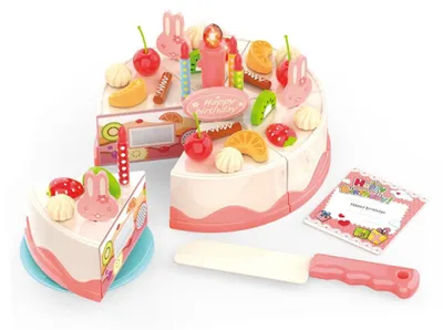 Obrázok produktu pre Woopie narodeninová torta na krájanie so sviečkami a ovocím, 40 ks