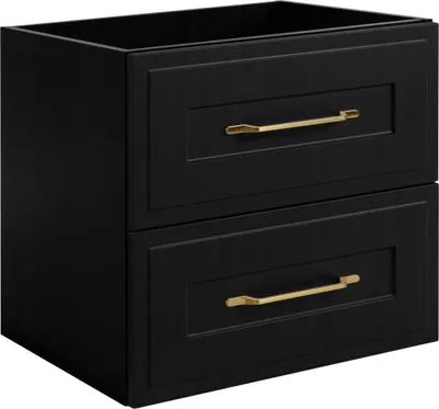 Immagine prodotto di RODAN | Mobile da bagno - 60 cm - Nero opaco - Design elegante - Materiali di qualità - CLASSIC