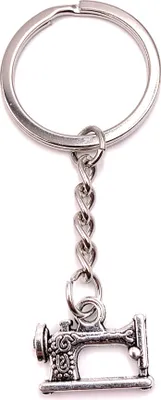 Immagine prodotto di Onwomania Portachiavi Macchina da cucire Ciondolo in metallo argento Charm