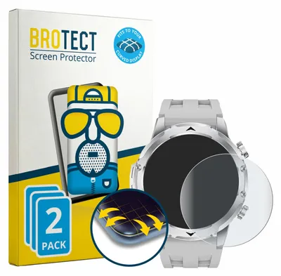 Produktbild von 2x BROTECT Fullscreen Schutzfolie für FitVigor Smartwatch 1.53" Displayschutz Folie Fullcover Matt Entspiegelungsfolie