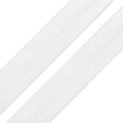 Produktbild von 25m Einfassband 20mm hochelastisch 44% Elasthan gefalzt Faltgummi Schrägband