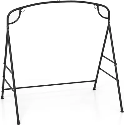Produktbild von DREAMADE Schaukelständer aus Metall, robustes Schaukelgestell mit stabilen Aufhängeringen & 300 kg maximale Belastung, A-förmiger Schaukelrahmen