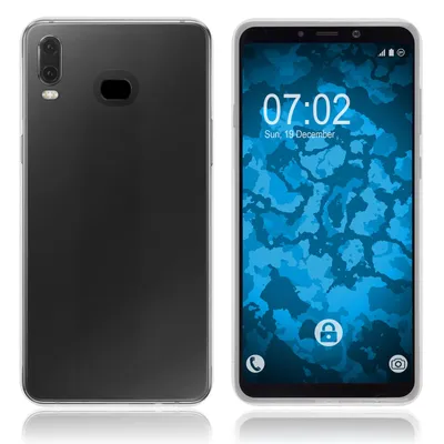 Produktbild von PhoneNatic Case kompatibel mit Samsung Galaxy A6s - Crystal Clear Silikon Hülle transparent Cover