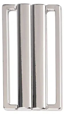 1 Metall Gürtel-Schnalle Gurtschnalle Steckschnalle Schließe Klick Verschluss 56 x 30 x 4mm Durchzug 50mm silber