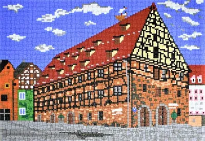 Produktbild von Stick it® Kornhaus Stadt Spalt ca. 8.000 Teile mit XXL-Steckvorlage