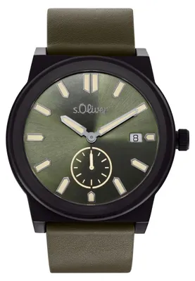 Produktbild von s.Oliver Herren Uhr Armbanduhr Leder 2035442