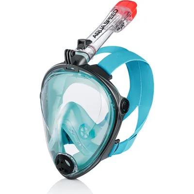 Produktbild von AQUA SPEED Schnorchelmaske Vollgesichtsmaske Taucherbrille Spectra 2.0 L/XL schwarz/türkis