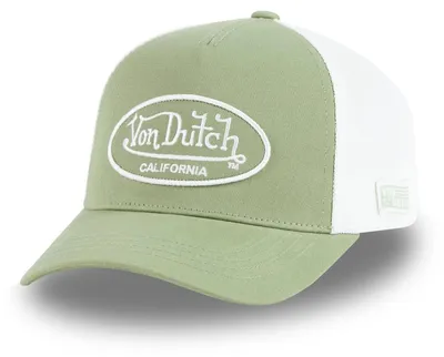 Produktbild von Von Dutch Trucker Strapback Cap - FINE MESH sage green