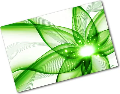 Produktbild von Tulup Glas Herdabdeckplatte - 80x52 cm - Glaskeramikkochfeld-Abdeckung Spritzschutz Glasabdeckplatte - Einteilig - Kunst: Modern & Klassisch - Abstraktion - Grün