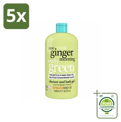 Imagen del producto de 5 unidades de gel de ducha Treaclemoon, aroma "One Ginger Morning", 500 ml cada uno - Pack grande