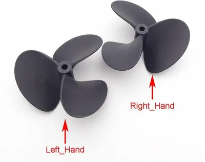 Productafbeelding van Nylon Propeller - 3 Bladen - Boot Onderdelen - Corrosiebestendig - 100mm - Zwart