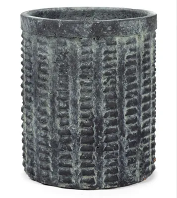 Produktbild von Serax Blumentopf Schwarz Grau L 19,5 cm T 19,5 cm H 23 cm