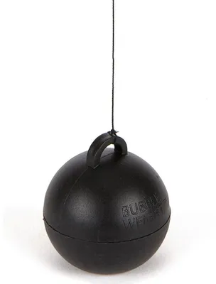 Produktbild von Gewichte-Ballon schwarz 5 x 4,5 cm - Einheitsgröße