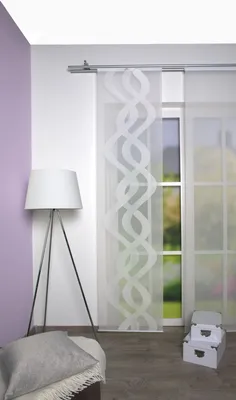 Produktbild von Home Wohnideen Schiebewand Scherli, Flauschb. 1 teilig 245 x 60 cm Wollweiss