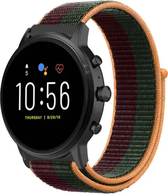 Produktbild von Strap-it Fossil Gen 5 Nylon Armband (Dunkelkirsche)