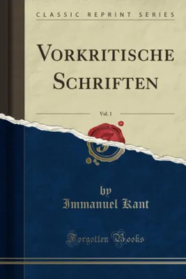Image de Vorkritische Schriften, Deel 1 - Classic Reprint
