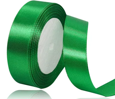 Satijnband grün 25 mm x 22 m – dekoratives Geschenkband
