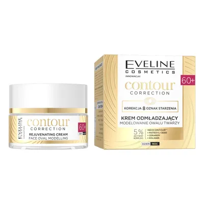 Produktbild von Eveline Cosmetics Konturkorrektur Anti-Aging Creme Gesichtskontur-Modelierung 60+, 50ml