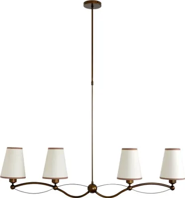 Produktbild von Massive Pendelleuchte 378900610, Flexible Halterung, Bronze, Weiß, Metall, Schlafzimmer, Wohnzimmer, IP20